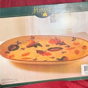Autumn Leaf Decorative Platter - Multicolor